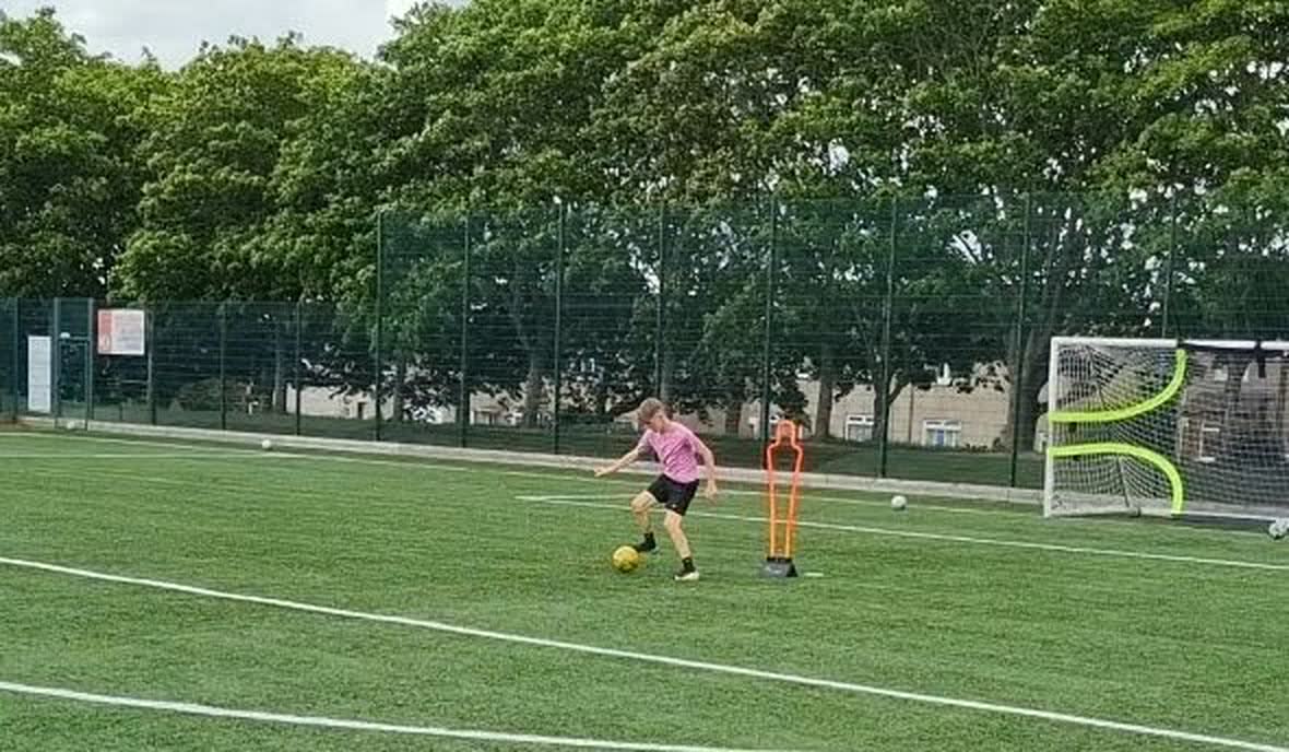 A player working through a practice
