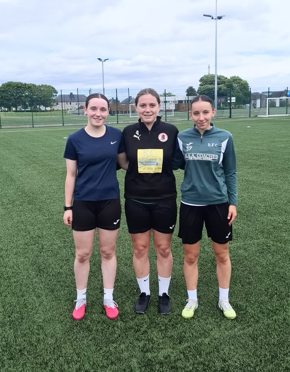 Three players after a session